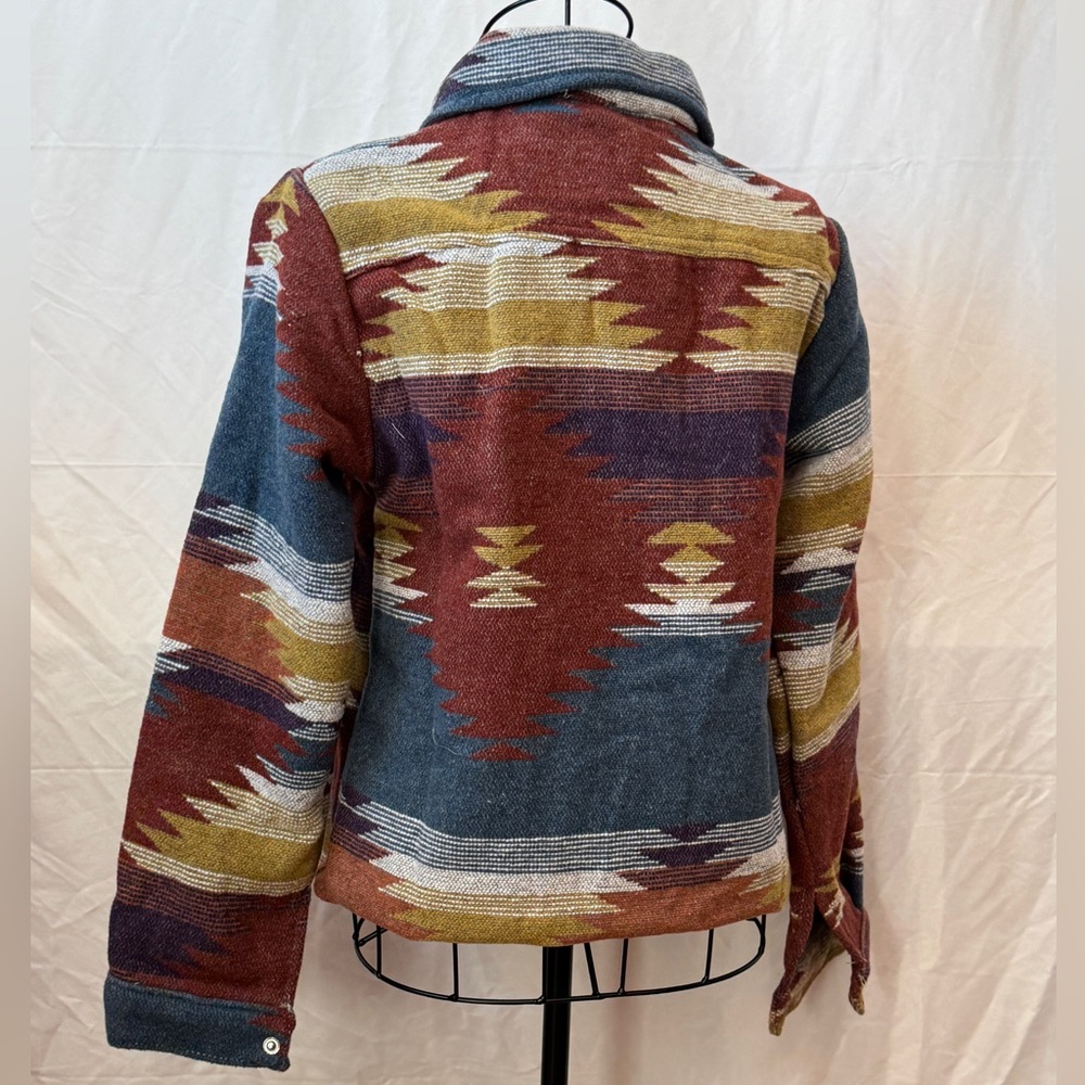 165 - Aztec Multicolor Patterned Jacket - image 3